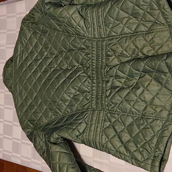 Laundry by Design" Green Midweight Quilted Jacket - Picture 3 of 12